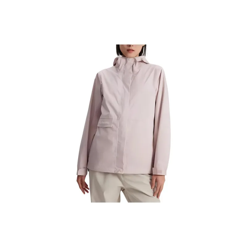 Columbia Waterproof And Windproof Windbreaker Jacket Women's Pink-4
