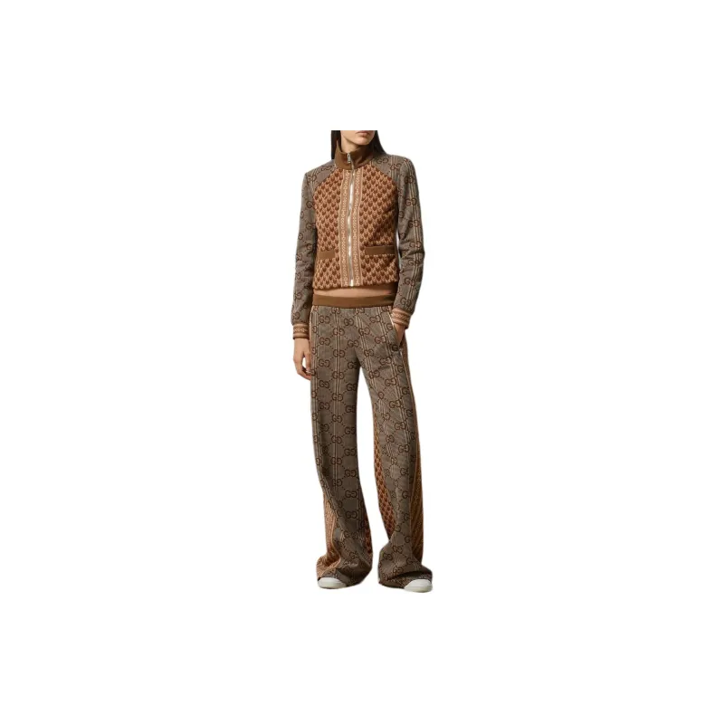 GUCCI Jacquard Jersey 'Coffee'-1