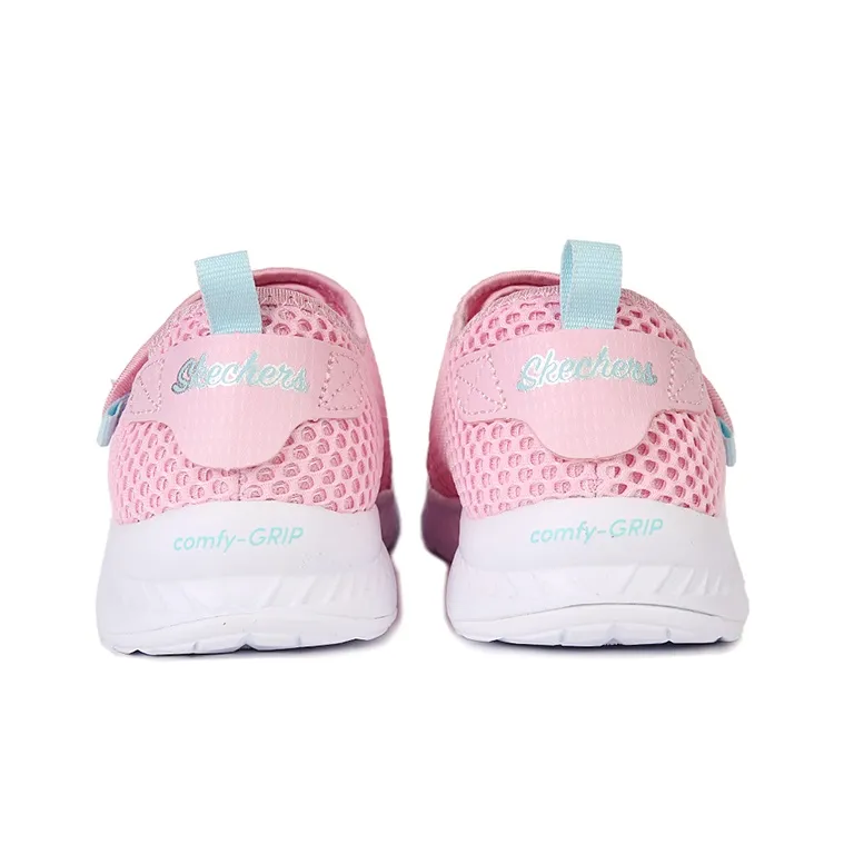 Skechers Comfy Grip Abrasion Resistant Slip Resistant Low Top Kids' Running Shoes Pink Teenagers-3