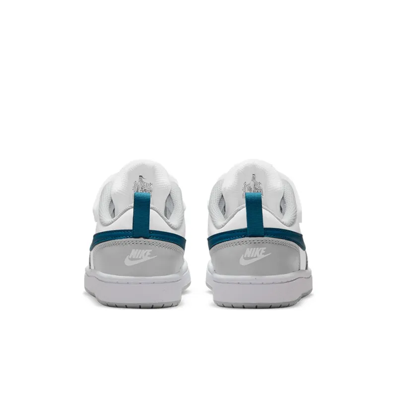 Nike Low 2 Low Top Skateboard Shoes White Gray Blue Children Aged 3 7 Years Old-4