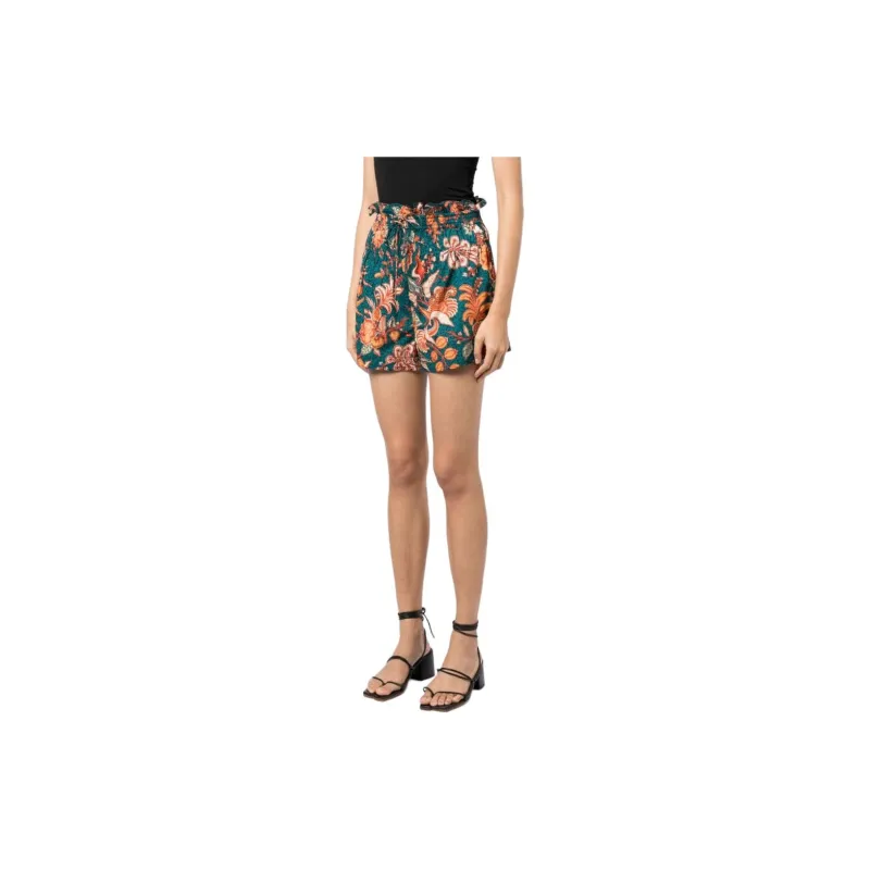 Ulla Johnson Rylan Delphinium-print Cotton Shorts-3