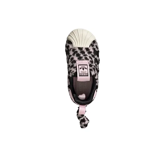 Adidas Originals SST 360 Anti Slip Wear Resistant Low Top Skateboard Shoes Pink Black Baby-3