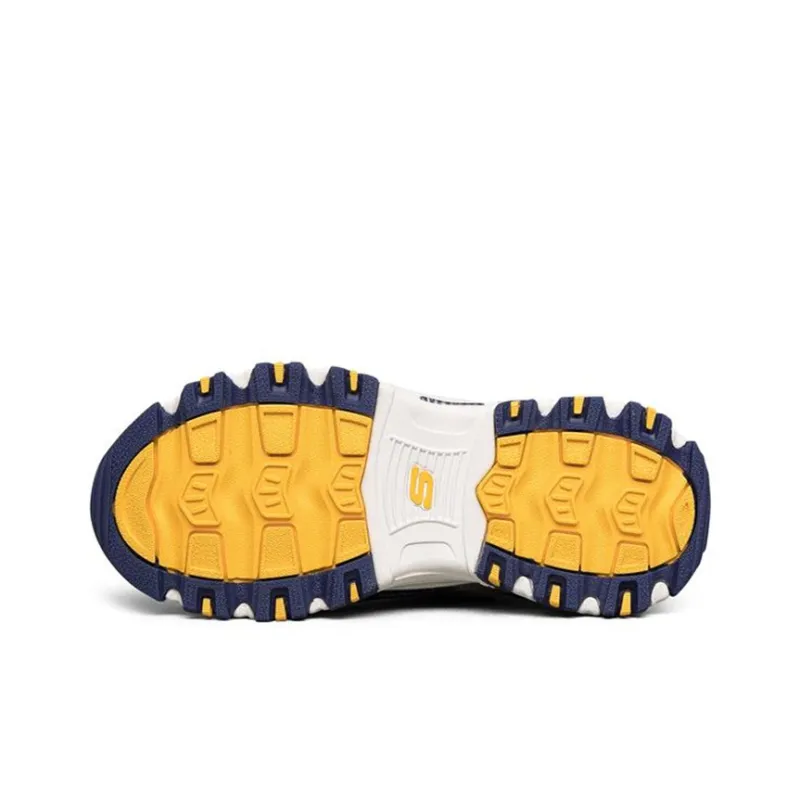Skechers D'LITES Series Cushioning, Slip Resistant, And Abrasion Resistant Kids Lifestyle Shoes Yellow White Teenagers-4