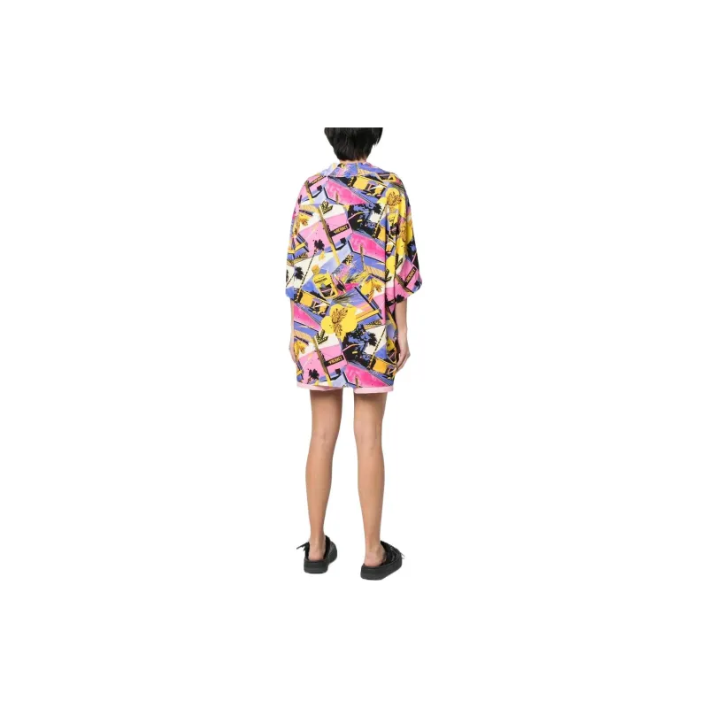 PALM ANGELS Miami Graphic print Bowling Shirt-2