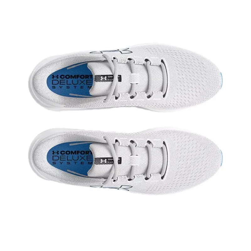Under Armour Charged Pursuit 3 Durable Breathable Low Top Casual Running Shoes Men's White-3