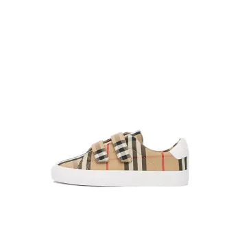 Burberry Low Top Kids' Skateboarding Shoes Archive Beige Kids'