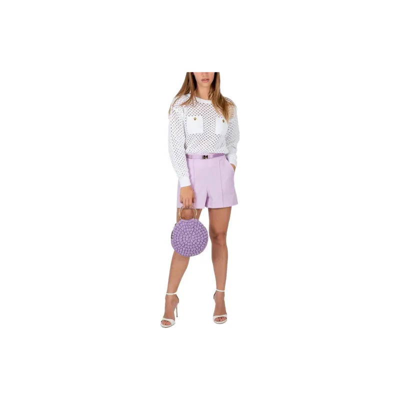 Elisabetta Franchi Casual Shorts Women's Purple-1