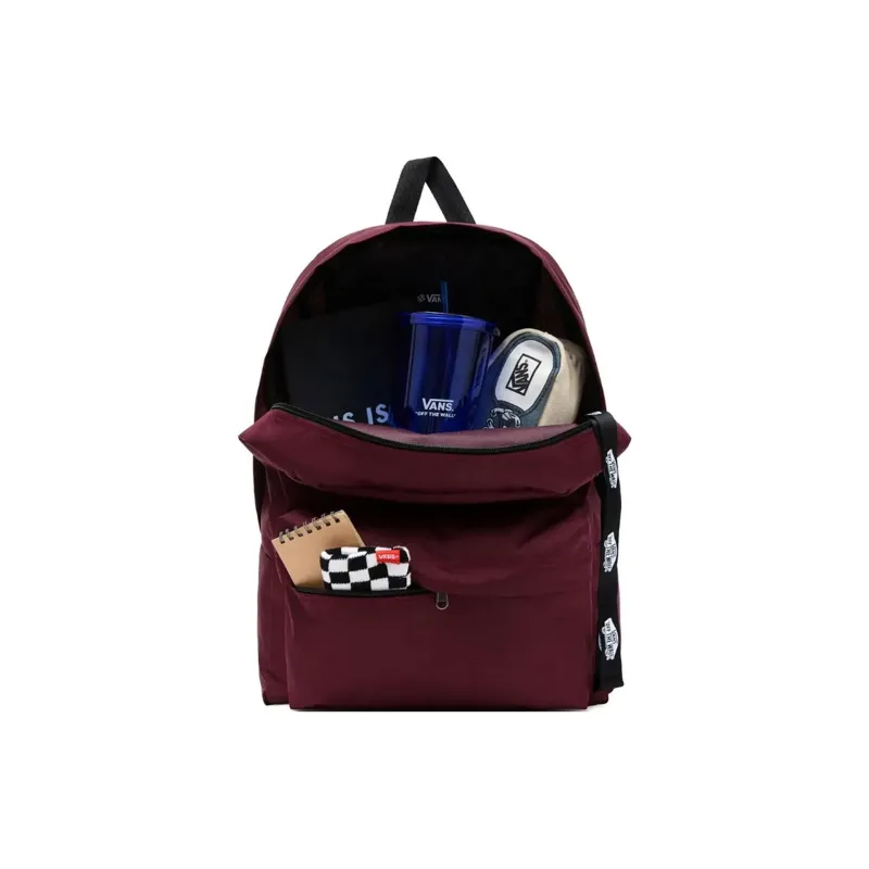 Vans Polyester Backpack Regular Unisex Red-4