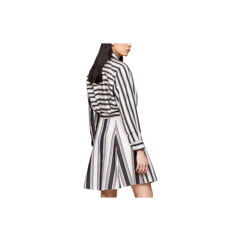 Tommy Hilfiger x CLOT Long Sleeved Dresses Women's Navy Blue-2