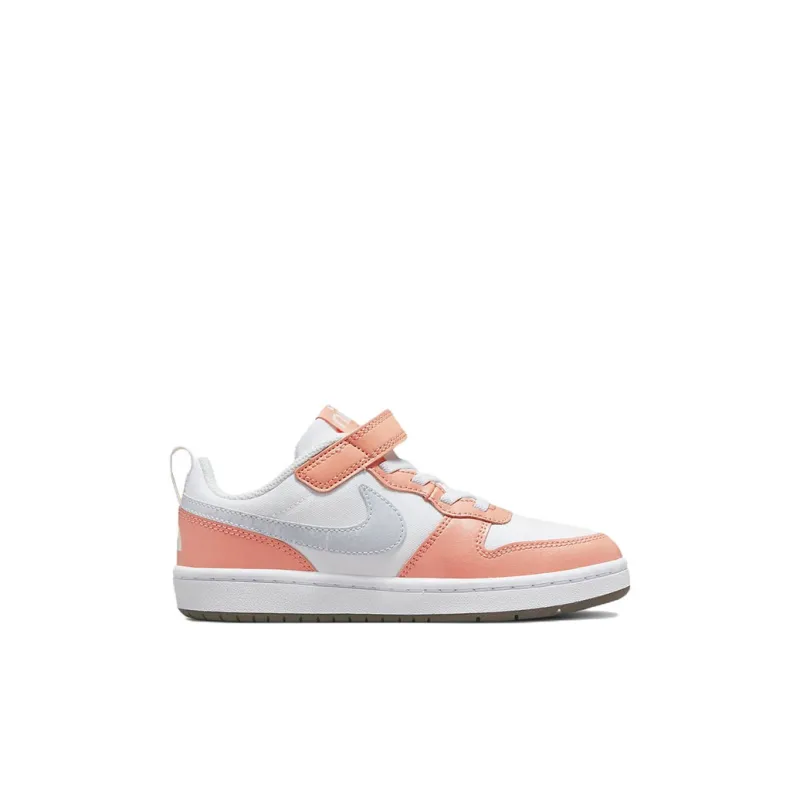 Nike Court Borough Low 2 White Light Madder Root PS-1