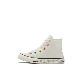 Converse All Star Series Chuck Taylor High Top Skateboard Shoes Ecru Children Aged 3 7 Years Old