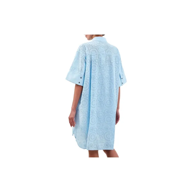 KARL LAGERFELD Short Sleeved Dresses Women's Blue-2