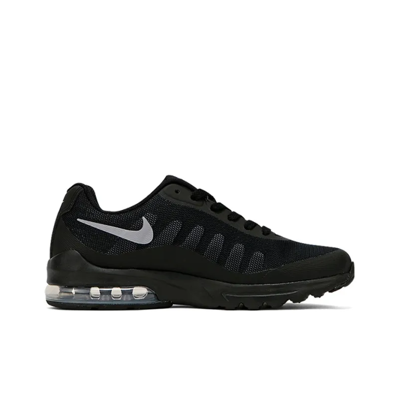 Nike Air Max Invigor Anti Slip Wear Resistant Low Top Kids' Running Shoes Black Unisex-1