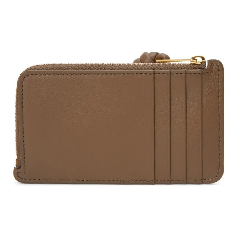 LOEWE Cow Leather Card Holder Women's Moss Original Color-1