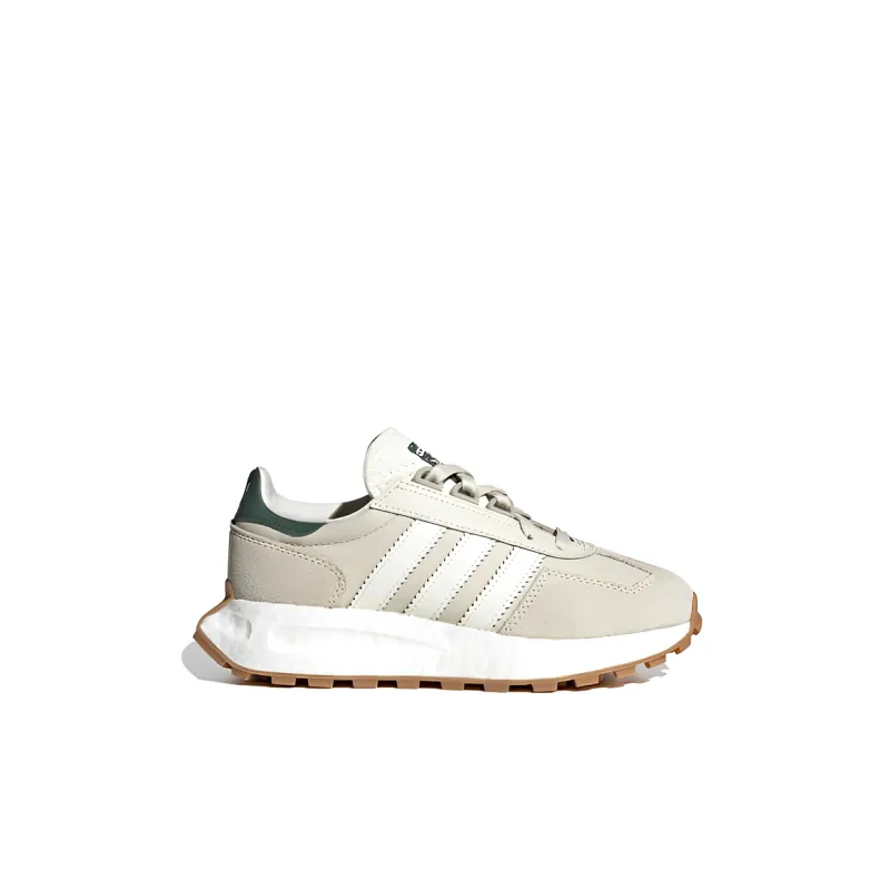 Adidas Originals RETROPY Abrasion Resistant Shock Absorbers Low Top Sports Casual Shoes Gray White Kids'-1