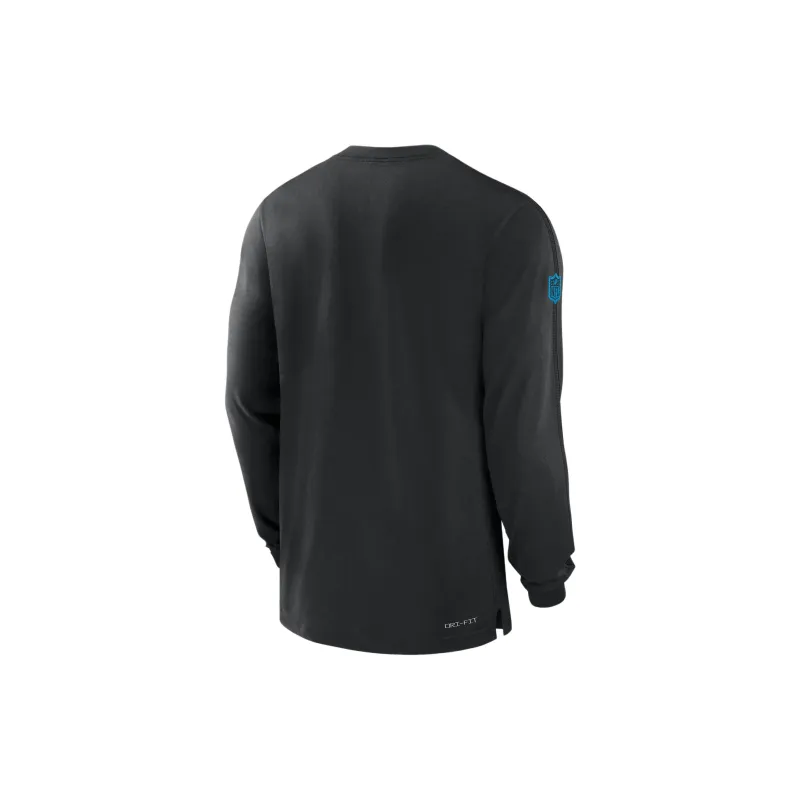 Nike Carolina Panthers Sideline Player Team Issue Men's Nike Dri FIT Long Sleeve Top-1