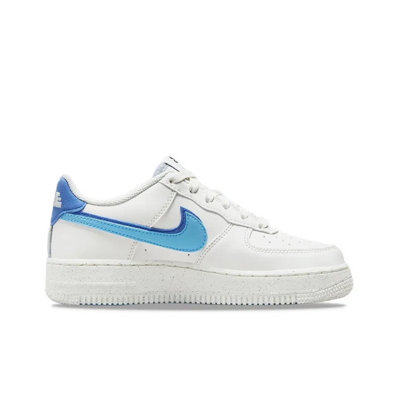 Nike Air Force 1 Low 82 Double Swoosh White Medium Blue GS-2