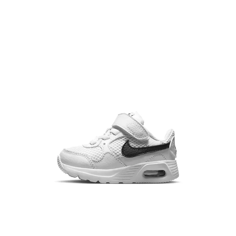 Nike Air Max SC Abrasion Resistant Lightweight Cushioning Low Top Running Shoes White Black Infant And Toddler-0