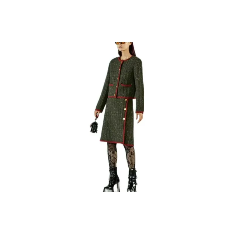 GUCCI Cable Knit Wool Jacket-1