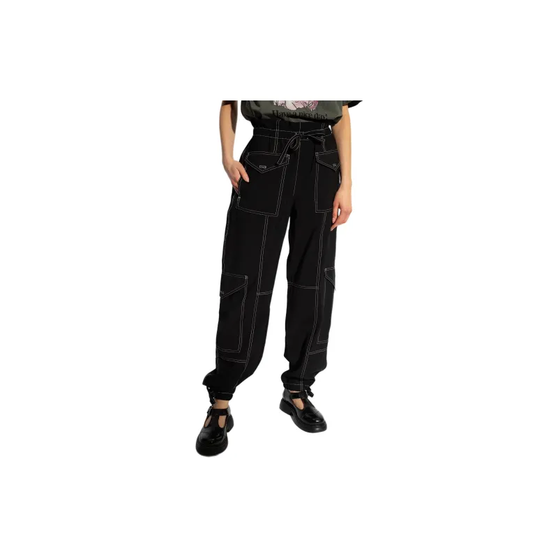 GANNI Light Slub Pocket Trousers-3