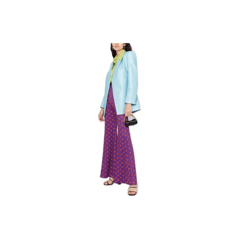 NATASHA ZINKO Casual Pants Women's Purple-2