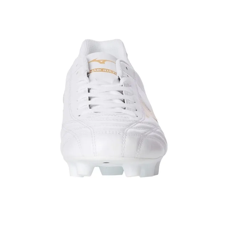 Mizuno Folgado AG Rubber Short Studs Artificial Ground Anti Slip Wear Resistant Soccer Shoes Unisex White Gold-3
