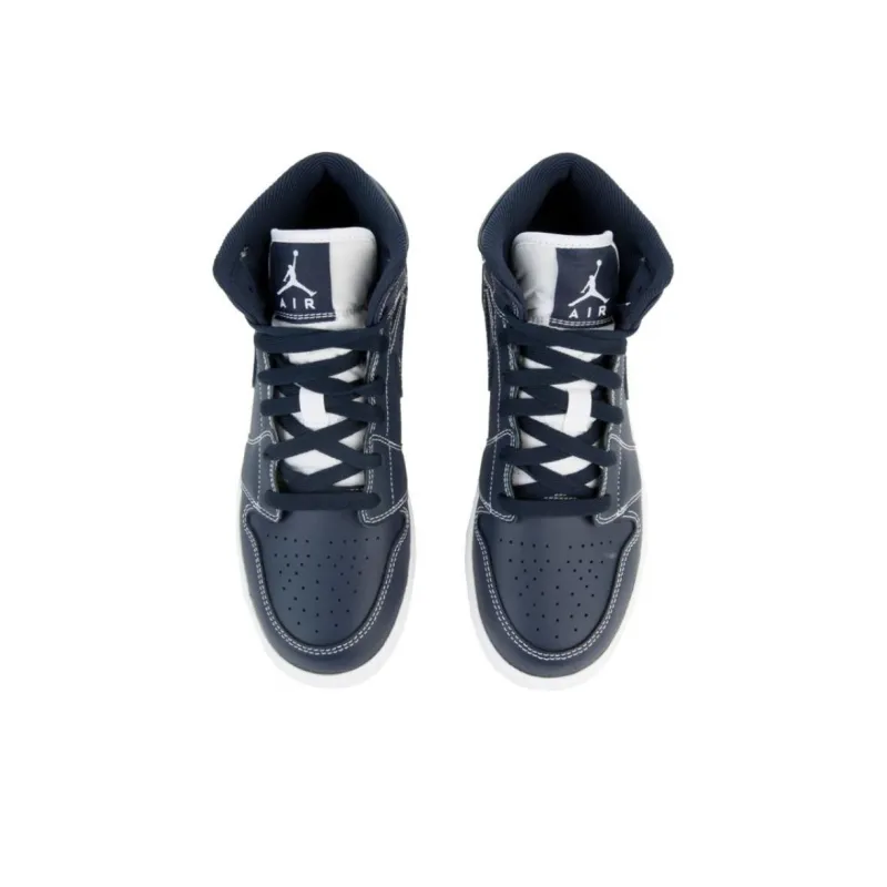 Jordan 1 Retro Mid GS Obsidian-5