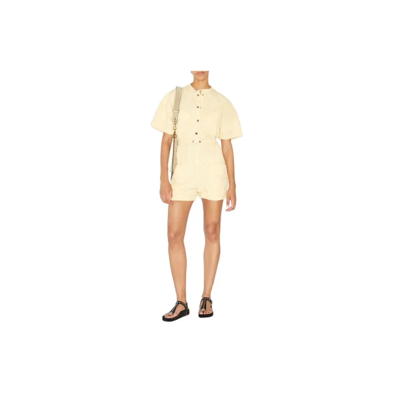 ISABEL MARANT ETOILE Kiara Short Sleeved Overall-1