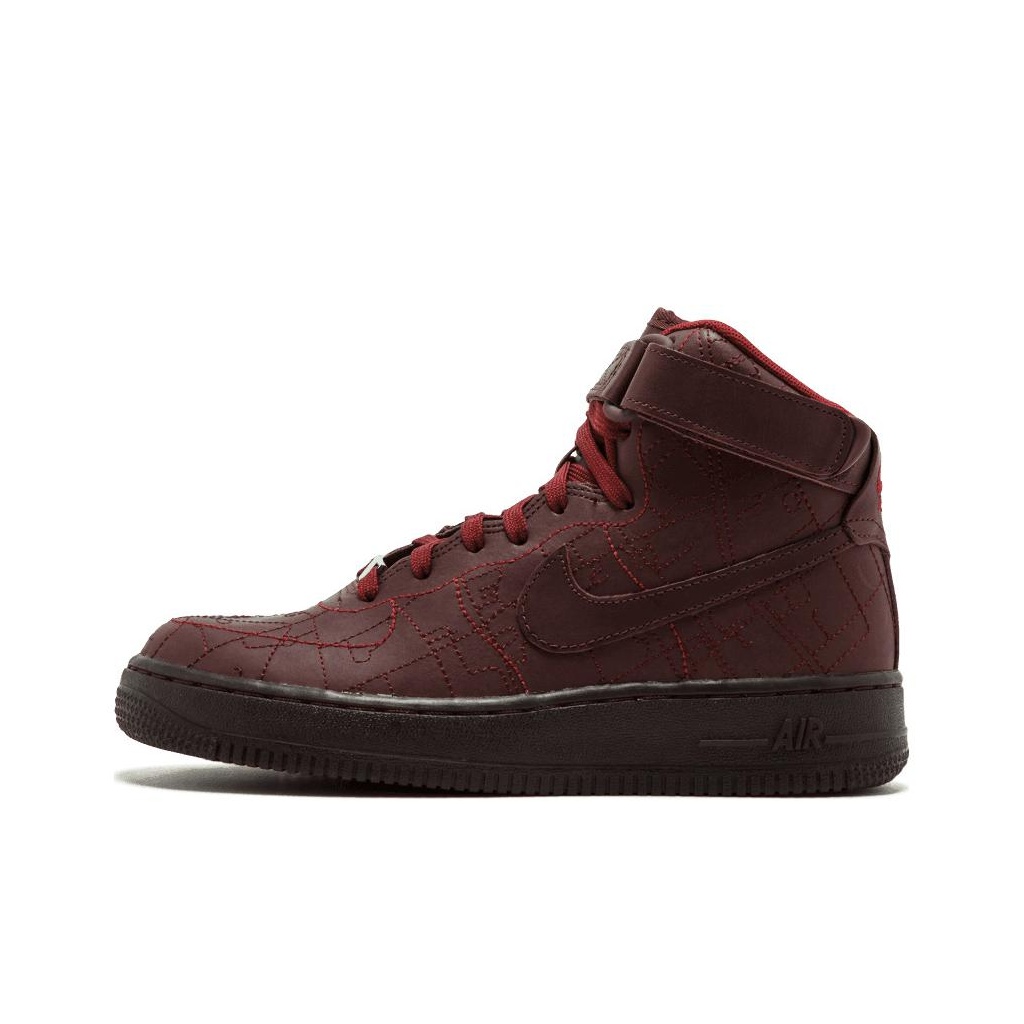 air force 1 high burgundy