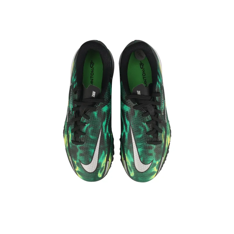 Nike Phantom GT 2 Academy TF Low Top Kids' Soccer Shoes Black Grass Green Kids'-3