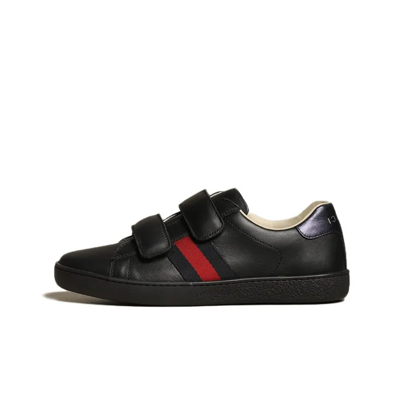 GUCCI Kids Touch-strap Web Sneakers-0