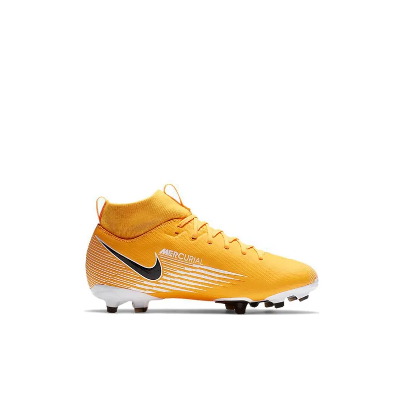 Nike Mercurial Superfly 7 GS Yellow Black White'-1