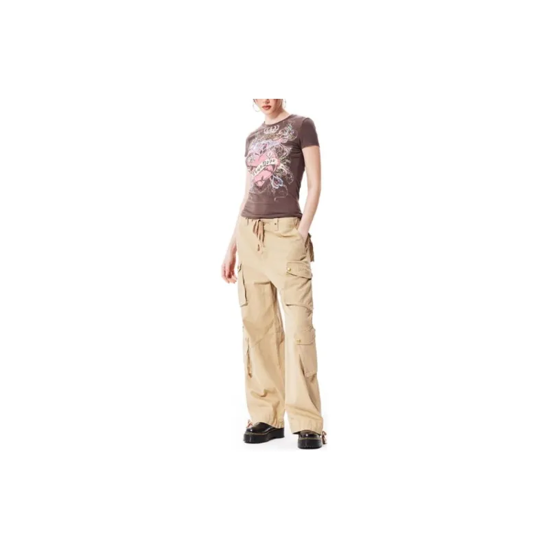 Ed Hardy T Shirts Women's Camel-3