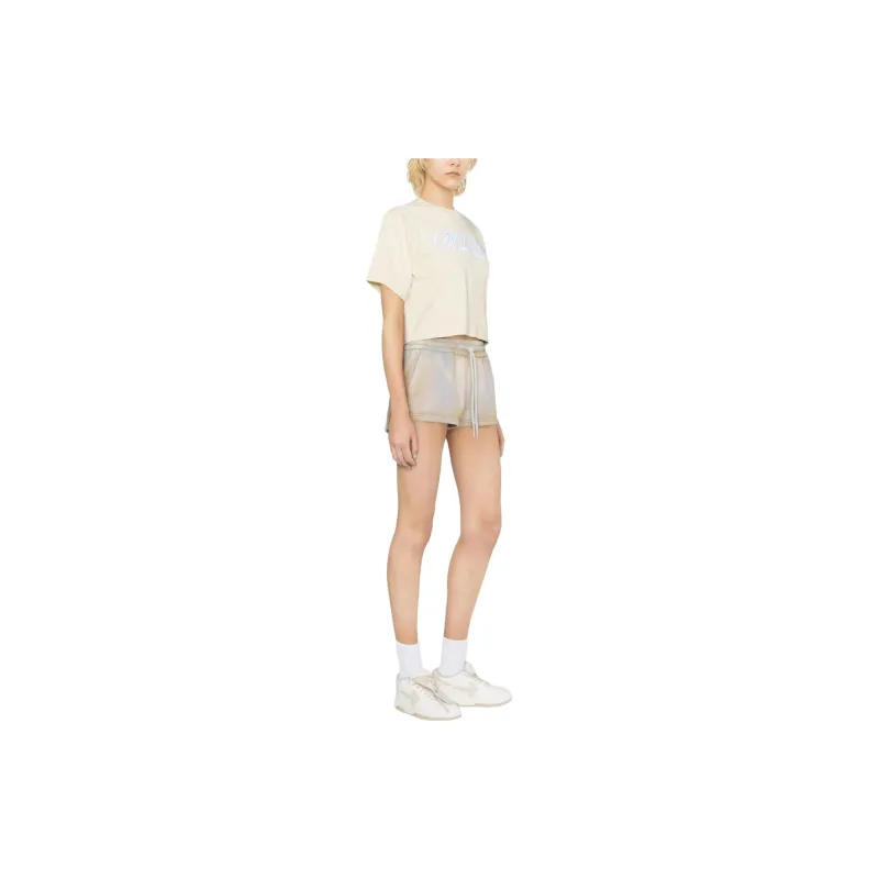 OFF WHITE Laundry Drawstring Shorts Light Beige-1