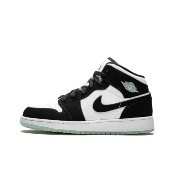 Jordan 1 Mid White Black Teal Tint GS
