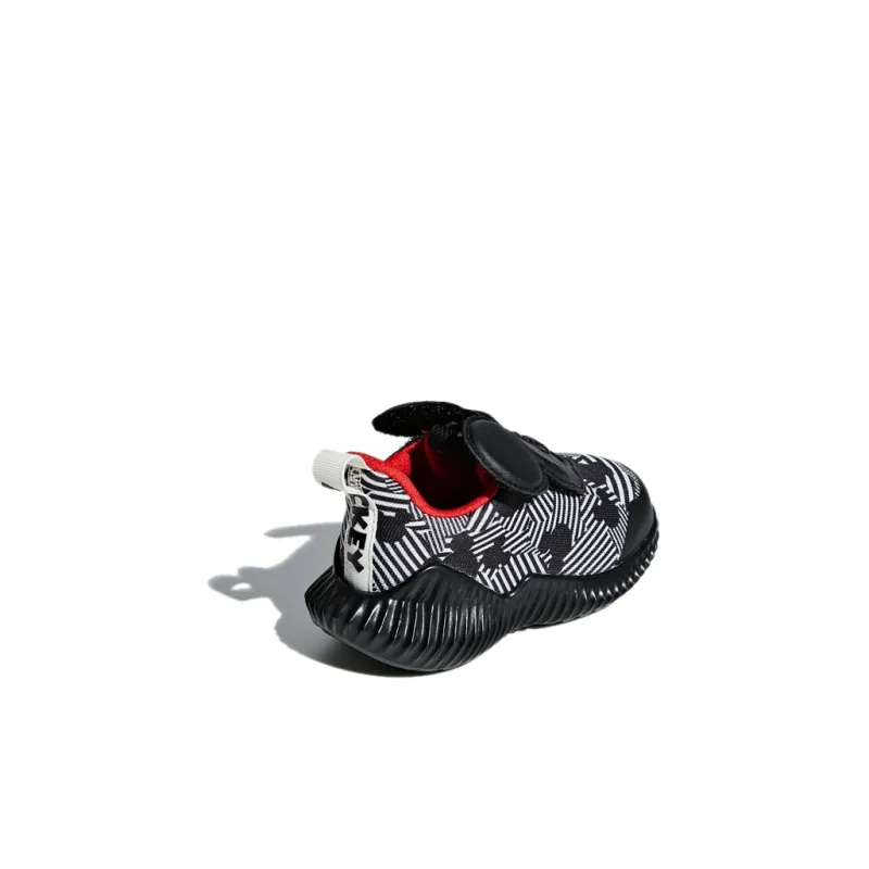 Adidas Fortarun Mickey Ac I Abrasion Resistant Breathable Low Top Toddler Shoes Black White Infant And Toddler-3