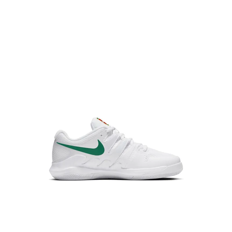 Nike Air Zoom Vapor X Anti-Slip Wear-Resistant Kids' Training Shoes White Green Kids'-1