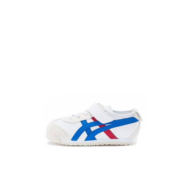 Onitsuka Tiger MEXICO 66 Anti Slip Wear Resistant Low Top Toddler Shoes White Blue Infant And Toddler-0