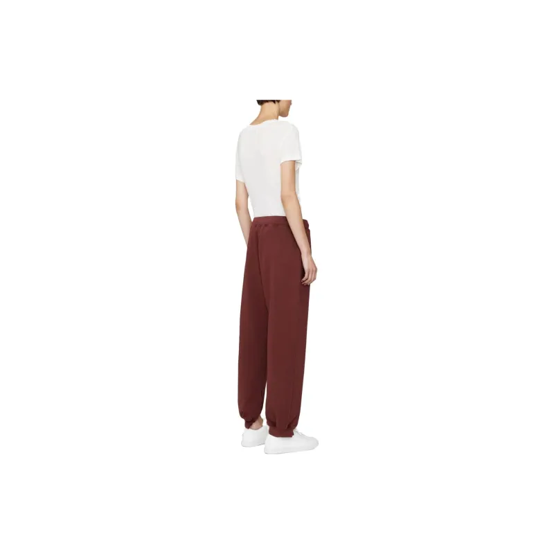 Anine Bing Knitted Sweatpants Women's Burgundy-2