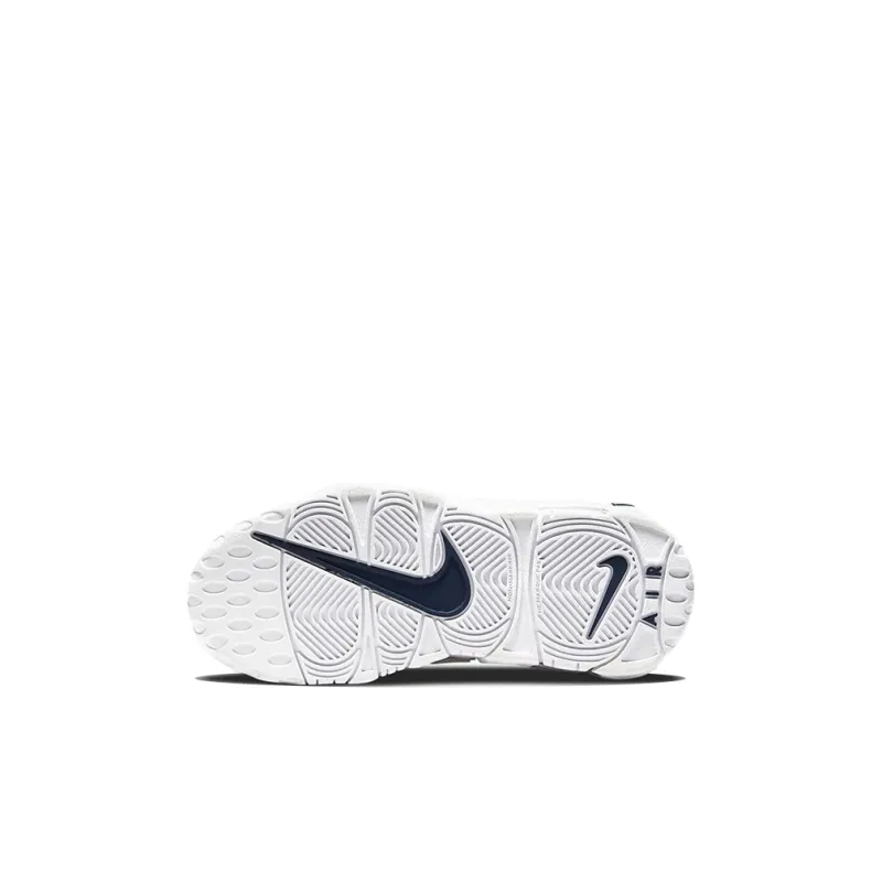 Nike Air More Uptempo White Navy Swoosh PS-5