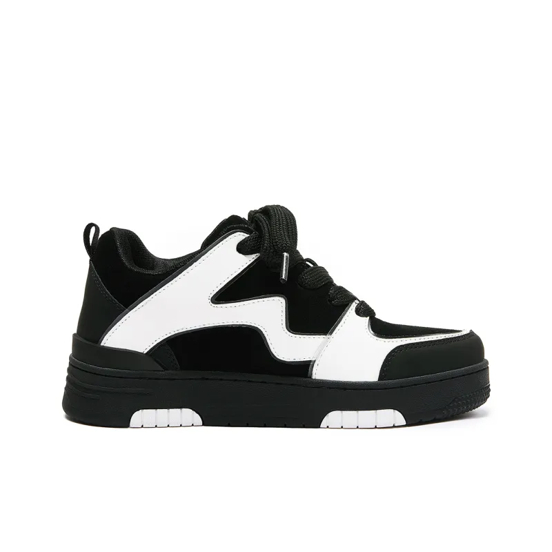 DFOA Low Top Skateboard Shoes Unisex Black-1