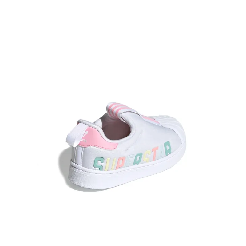 Adidas Originals 360 X I Low Top Skateboard Shoes White Multicolor Infant And Toddler-3