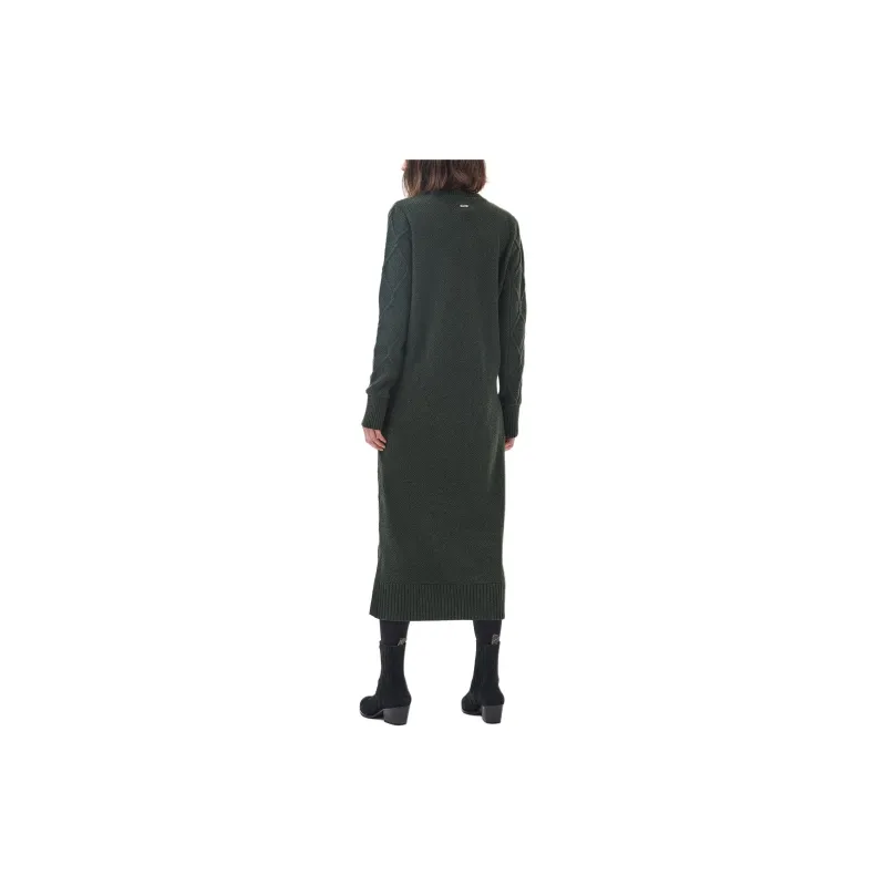 BARBOUR Burne Dress Long-Sleeved Dresses Women's Olive Green-3