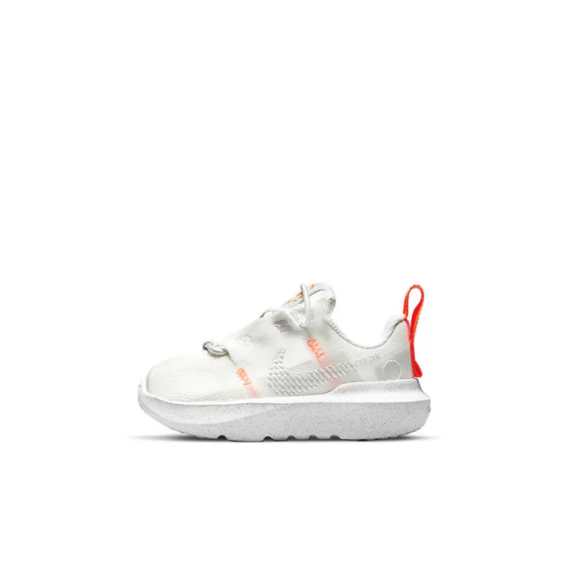Nike Crater Impact Low Top Toddler Shoes White Orange Infant And Toddler-0
