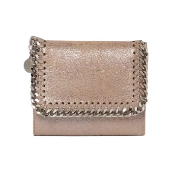 Stella McCartney Falabella Polyester Wallet Small Size Women's Pearl Pink