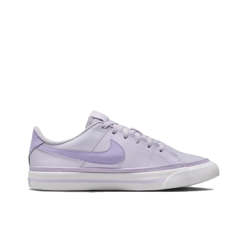 Nike Court Legacy Cushioning Wear-Resistant Low-Top Kids' Skateboarding Shoes Purple Teenagers-1