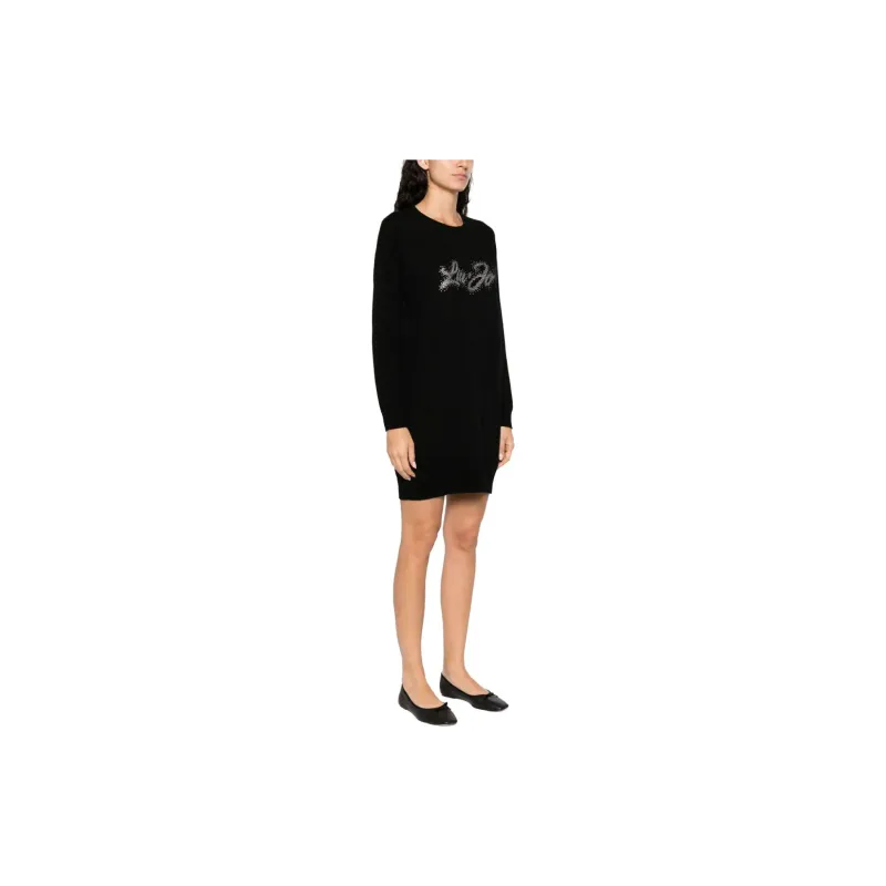 LIU·JO Rhinestone embellished Sweater Minidress-2