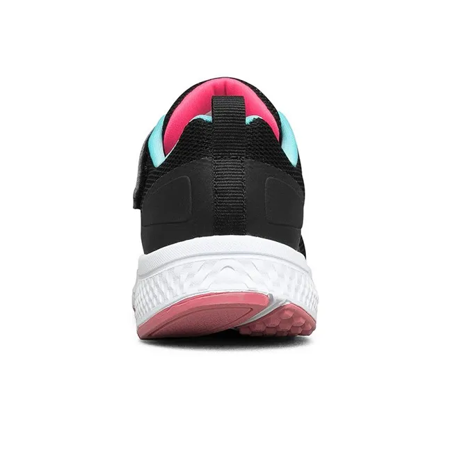 Skechers Slip Resistant Shock Absorbers With Abrasion Resistant Properties Low Top Kids Lifestyle Shoes Black Teenagers-3