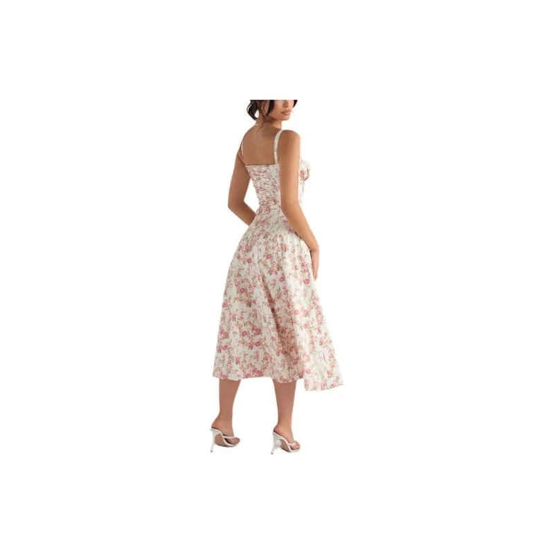 HOUSE OF CB Slip Dress Women's Rose Print-3