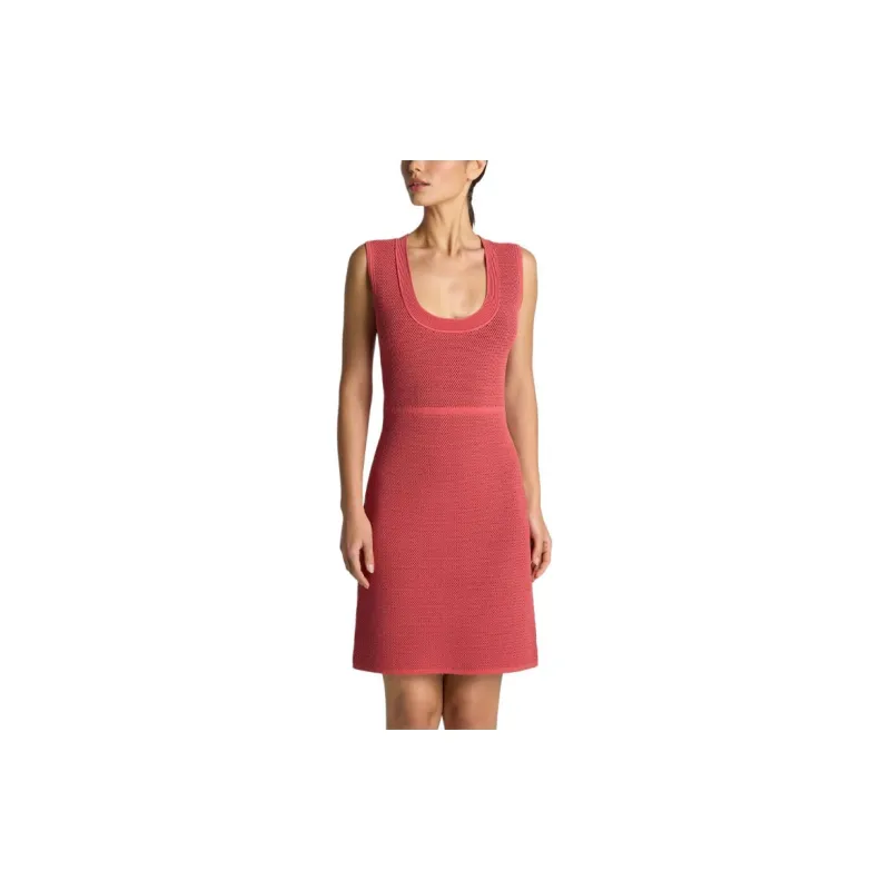 St. John Scoop-neck Knitted Minidress-2